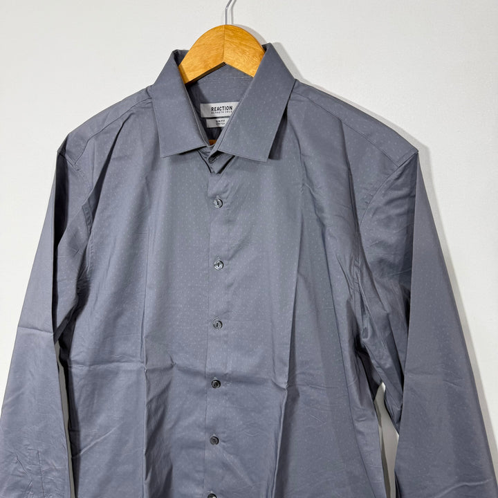 KENNETH COLE SLIM FIT FORMAL SHIRT WITH STRETCH GREY COLOUR