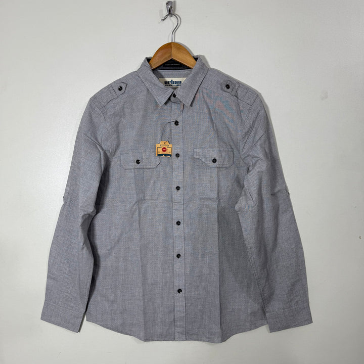 URBAN PIPELINE EASY CARE DOUBLE POCKETS CASUAL COTTON SHIRT BRAND NEW
