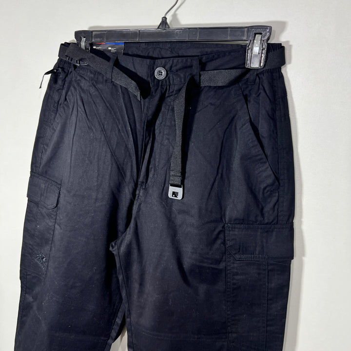KERROR STRAIGHT FIT CARGO  COTTON PANT BLACK COLOUR