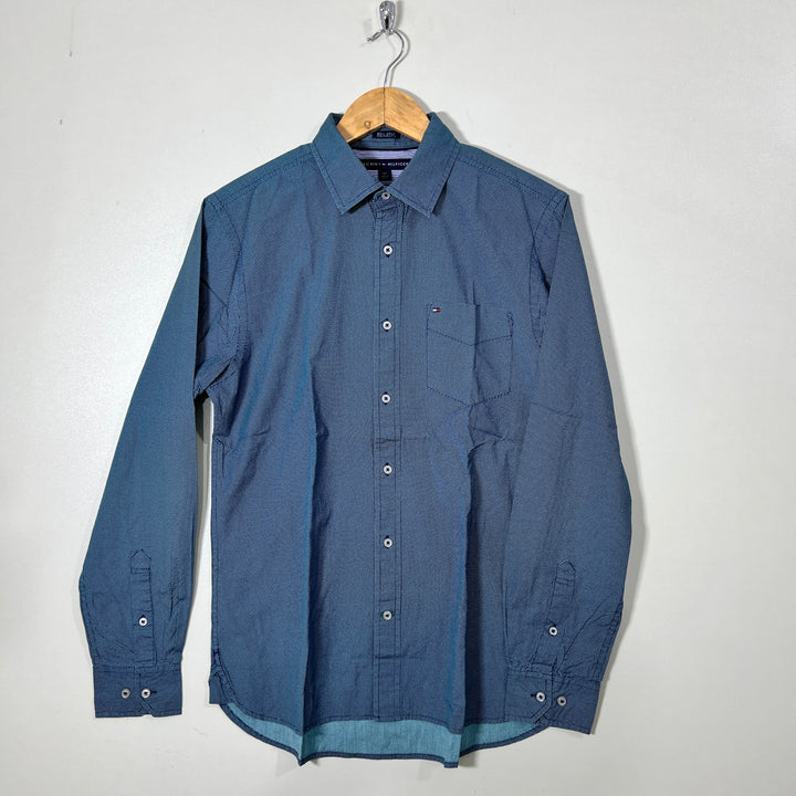 TOMMY HILFIGER CUSTOM FIT COTTON SHIRT