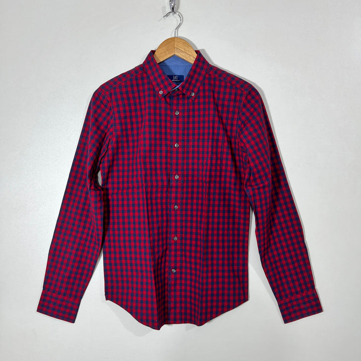 GEORGE BUTTON DOWN CHECKERED SHIRT