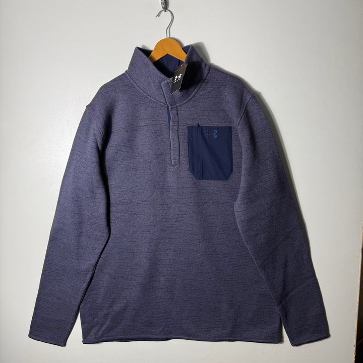 UNDER ARMOUR 4 BUTTON FLEECE PULLOVER BRAND NEW