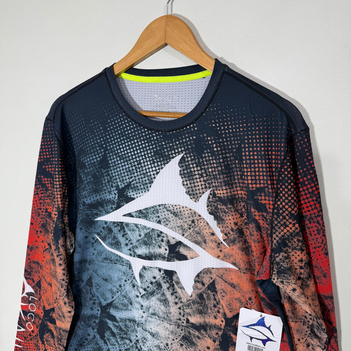 LOCO SKAILZ FISHING LONG SLEEVES PRINTED SPORT TSHIRT BRAND NEW