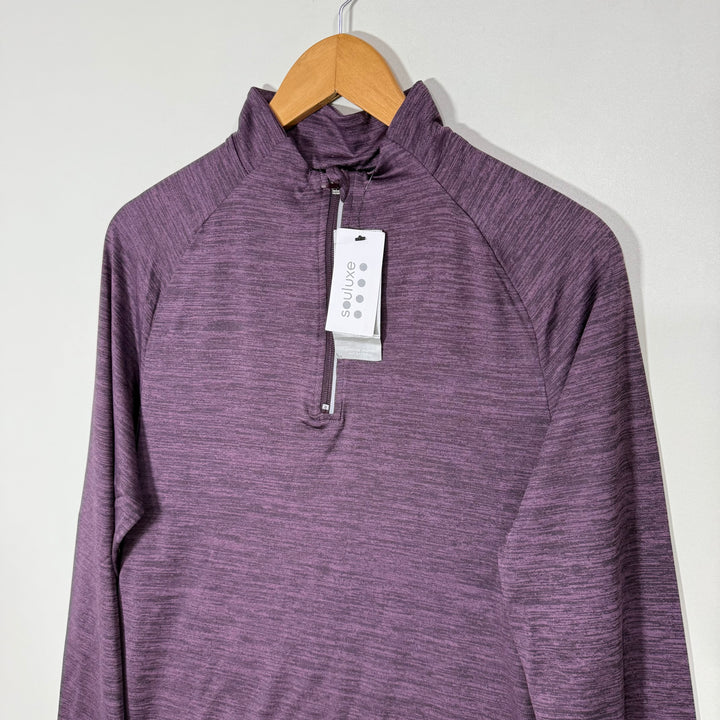 SOULUXE HALF ZIP MOISTURE WICKING ANTI BACTERIAL SPORT PULLOVER BRAND NEW