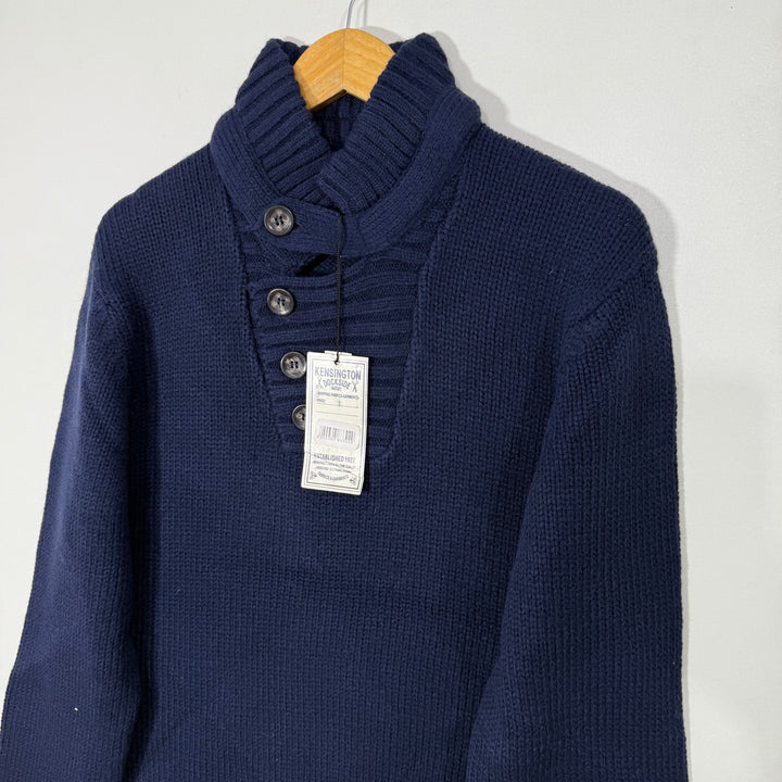 KENSINGTON KNITED WOOL BLEND SWEATER BRAND NEW BLUE COLOUR