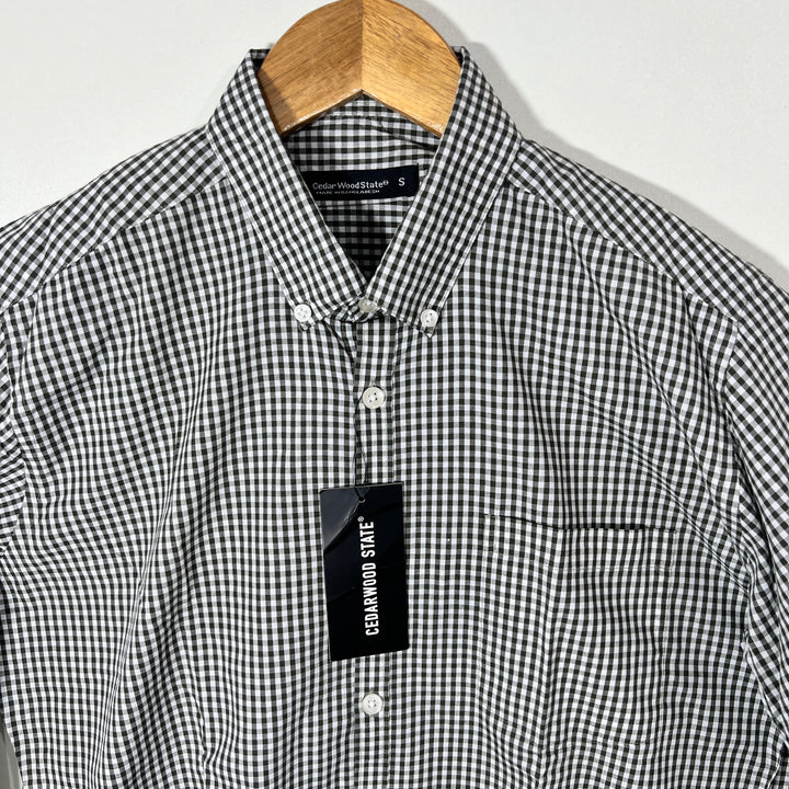CEDAR WOOD STATE BUTTON DOWN CHECKERED SHIRT BRAND NEW