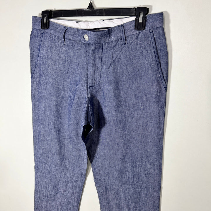 ZARA MAN STRAIGHT FIT LINEN PANT