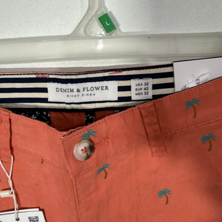 DENIM & FLOWER COTTON CHINO SHORT BRAND NEW