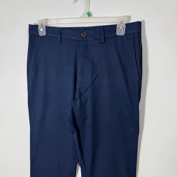 HAGGAR SLIM FIT PERFORMANCE PANT WITH STRETCH BLUE COLOUR