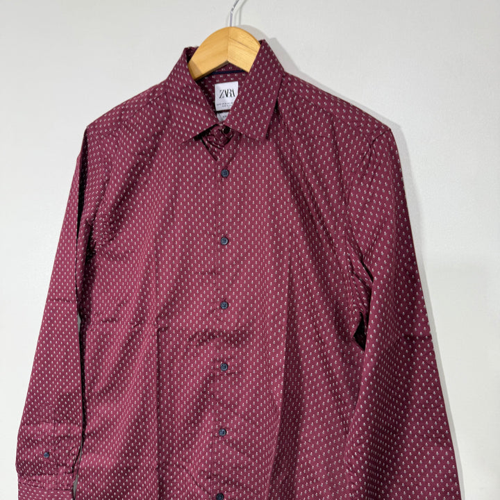 ZARA SLIM FIT CASUAL COTTON SHIRT