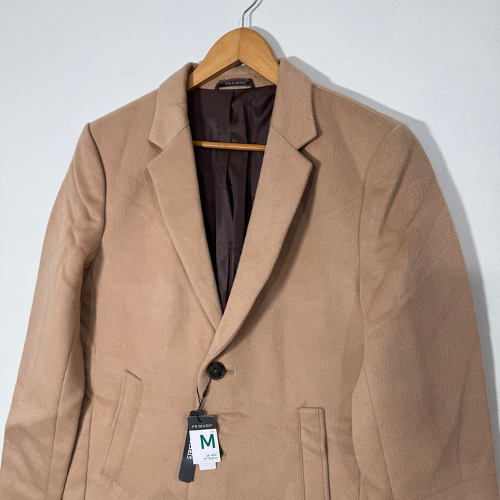 PRIMARK LONG LENGHT WOOL COAT BRAND NEW SKIN COLOUR