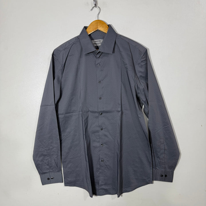 KENNETH COLE SLIM FIT FORMAL SHIRT WITH STRETCH GREY COLOUR