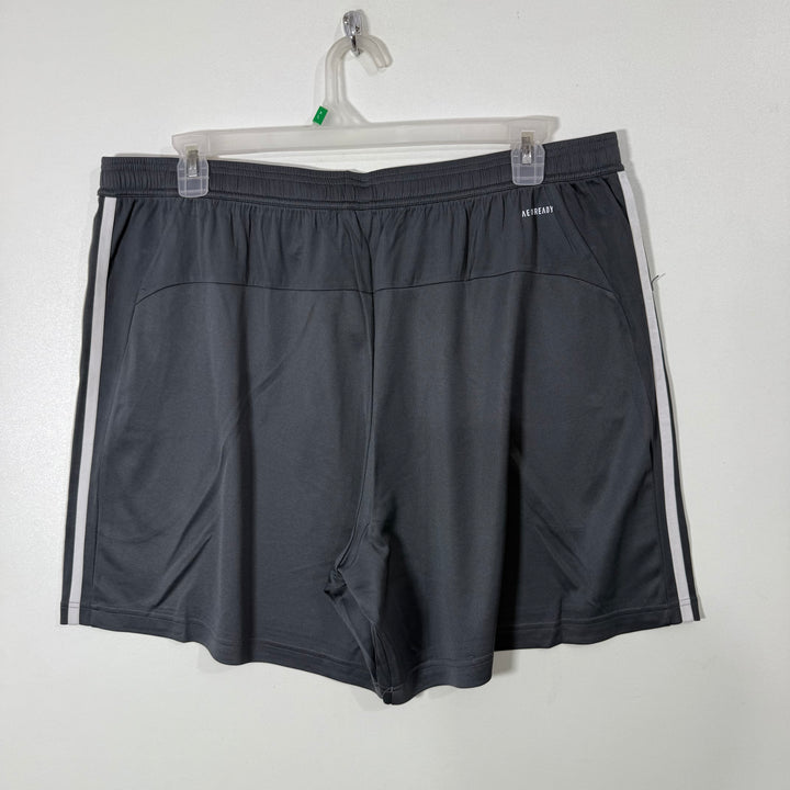 ADIDAS AEROREADY SPORT SHORT WITH SIDE ZIP POCKETS GREY COLOUR