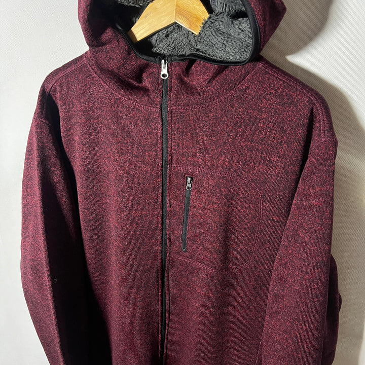 GEORGE FULL ZIP SWEATER INNER FLEECE WITH HOOD