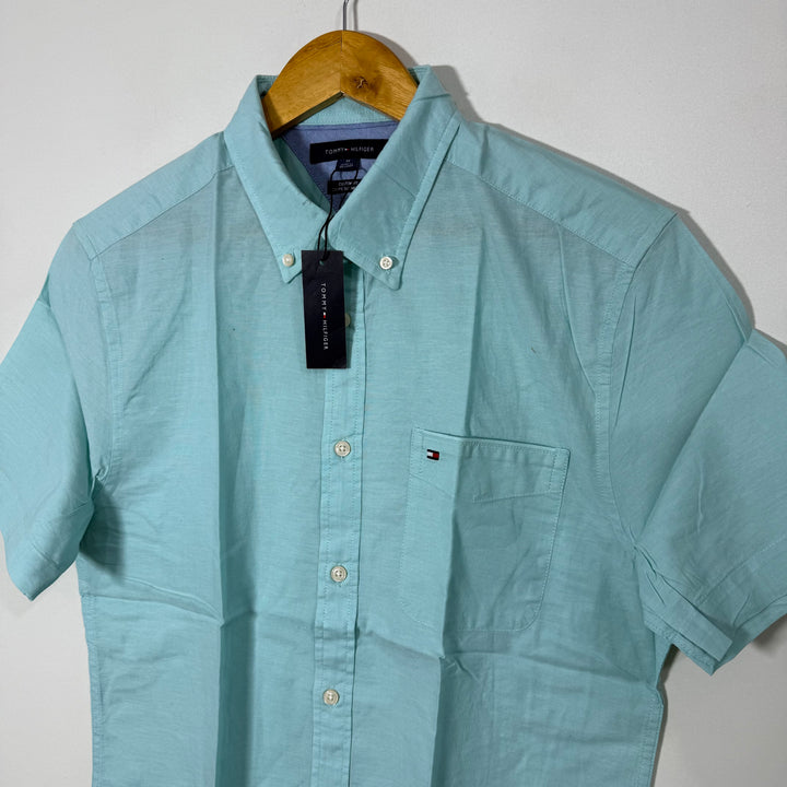 TOMMY HILFIGER CUSTOM FIT HALF SLEEVES COTTON SHIRT BRAND NEW