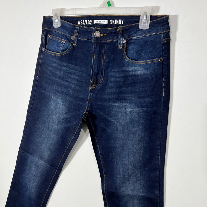 DENIM STRAIGHT FIT DENIM PANT WITH STRETCH