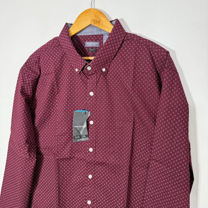 VAN HEUSEN BUTTON DOWN CASUAL COTTON SHIRT BRAND NEW