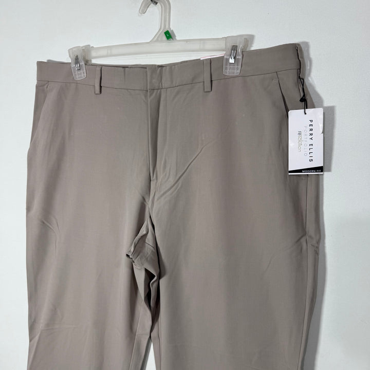 PERRY ELLIS PORTFOLIO MODERN FIT STRETCH WAISTBAND DRESS PANT BRAND NEW WITH STRETCH