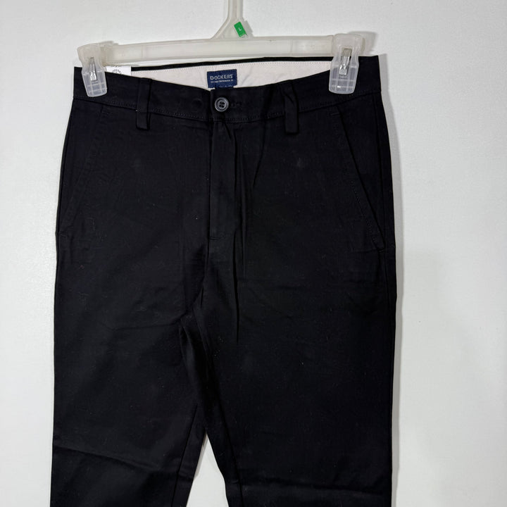 DOCKERS SLIM FIT NO WRINKLES ALL MOTION COMFORT WAISTBAND COTTON CHINO PANT BRAND NEW WITH STRETCH BLACK COLOUR