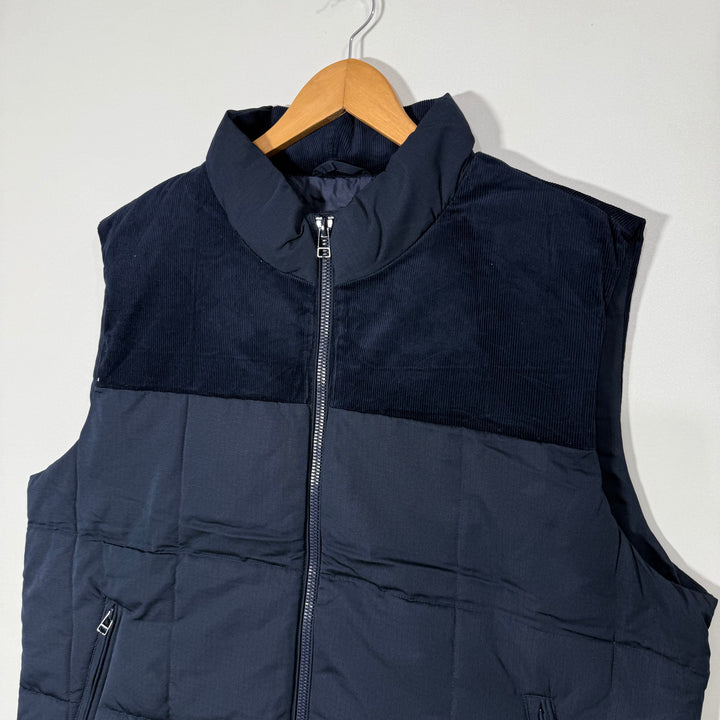 DUNNES SLEEVES LESS QUILTED PUFFER JACKET BLUE COLOUR