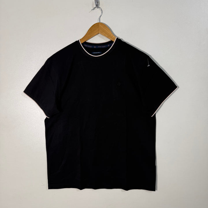 MARC ASHER MERCERIZED COTTON TSHIRT BLACK COLOUR