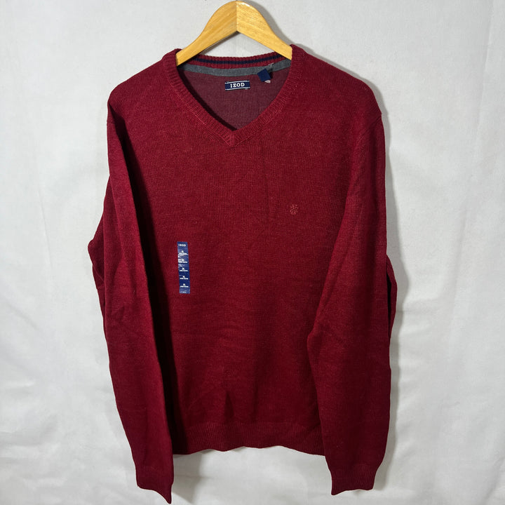 IZOD V NECK COTTON SWEATER BRAND NEW