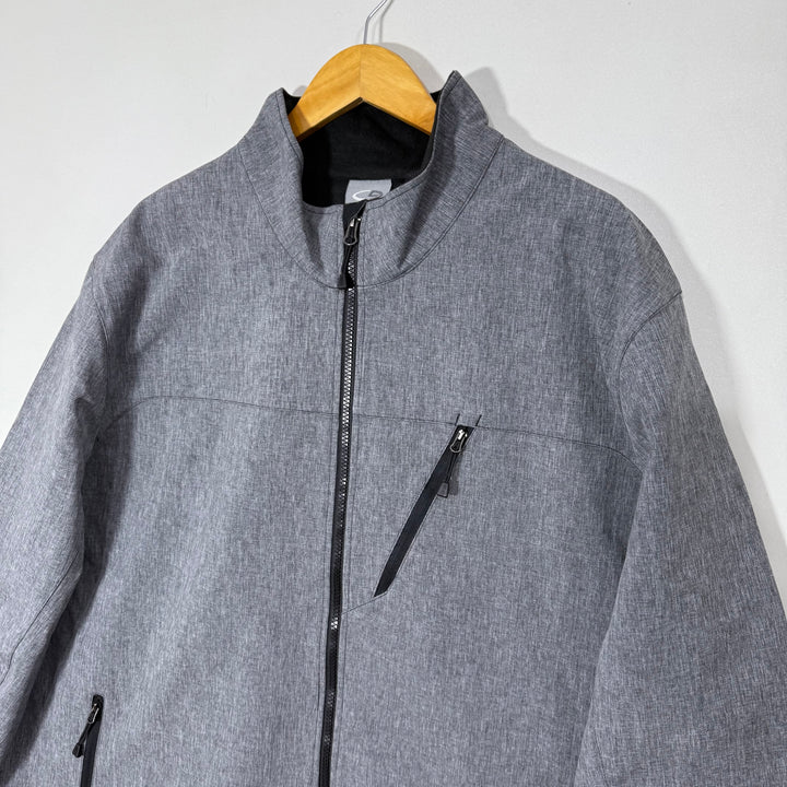 CHAMPION SOFT SHELL WINDBREAKER JACKET INNER FLEECE  GREY COLOUR