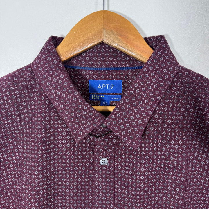 APT.9 PREMIER FLEX CASUAL COTTON SHIRT