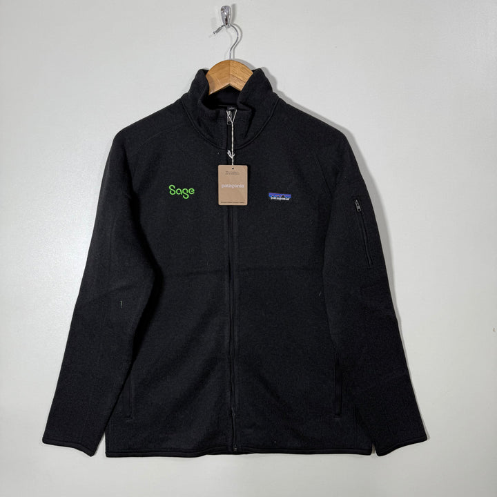 PATAGONIA WOMEN KNITWEAR FULL ZIP SWEATER BRAND NEW BLACK NEW