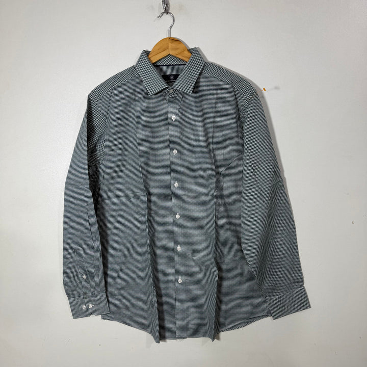 HART SCHAFFNER MARX COTTON CHECKERED SHIRT