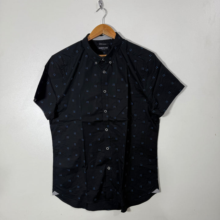 KENNETH COLE BUTTON DOWN HALF SLEEVES SHIRT