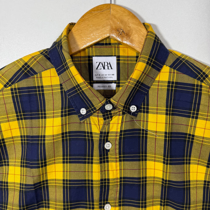 ZARA RELAXED FIT BUTTON DOWN CASUAL COTTON SHIRT BRAND NEW