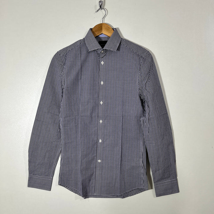 H&M CHECKERED FORMAL SHIRT