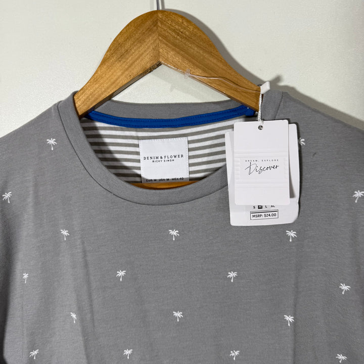 DENIM & FLOWER COTTON TSHIRT BRAND NEW