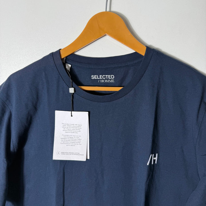 SELECTED HOME COTTON TSHIRT BRAND NEW BLUE COLOUR
