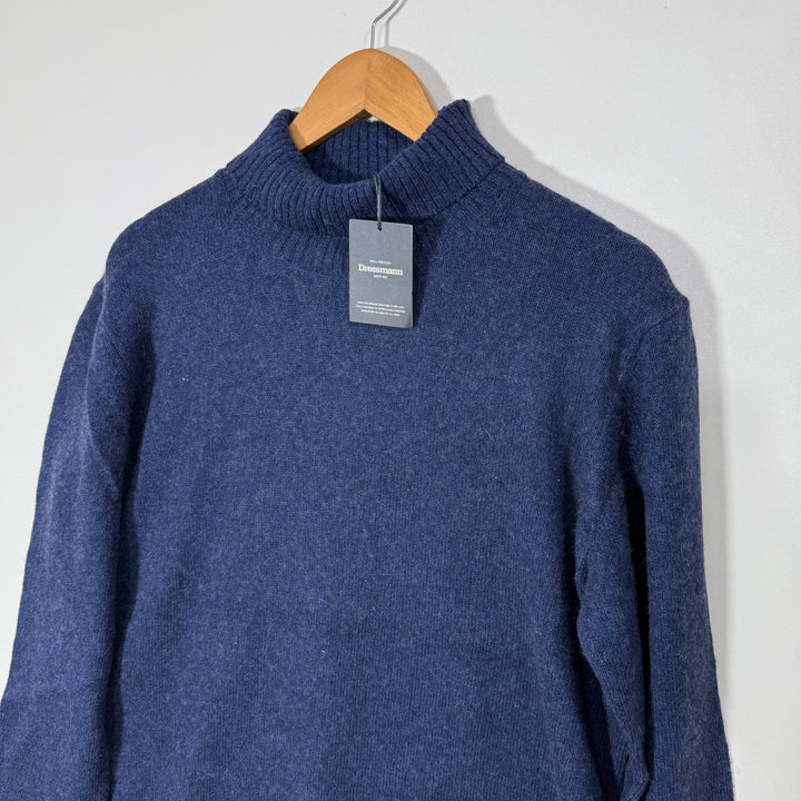 DRESSMANN LAMBSWOOL HIGH NECK COLLAR SWEATER BRAND NEW