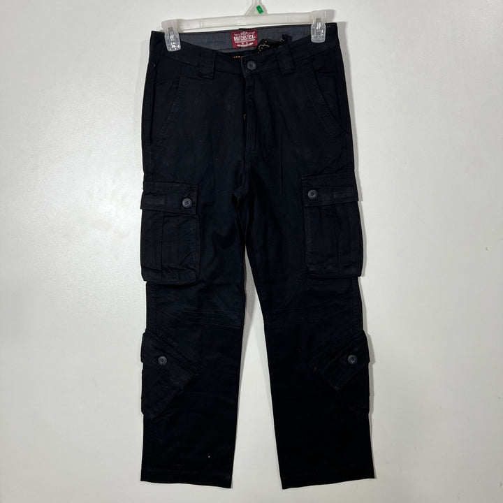 MATCHSTICK STRAIGHT FIT CARGO COTTON PANT