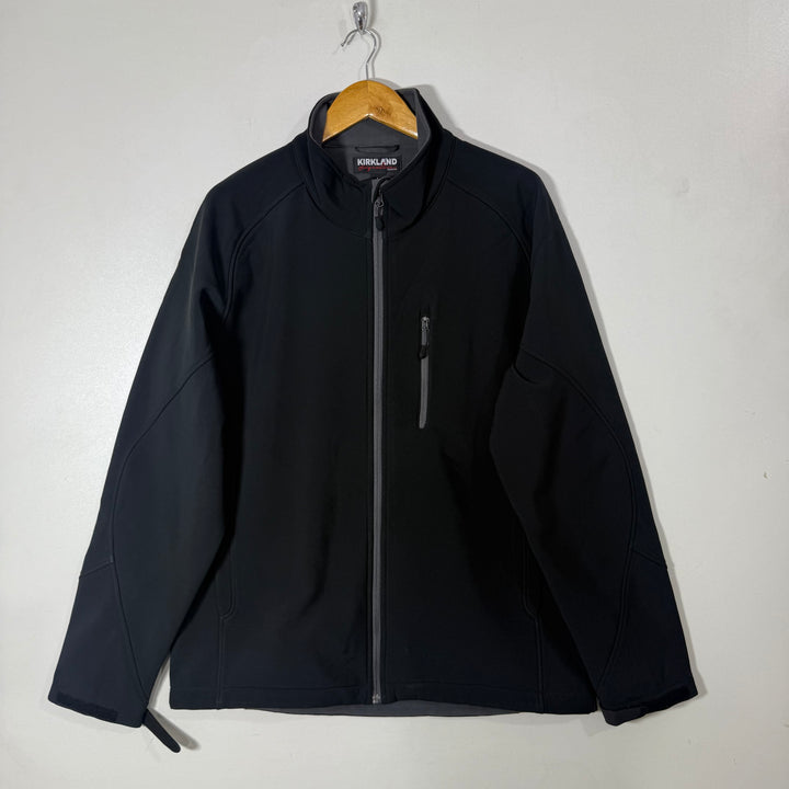 KIRKLAND SOFT SHELL WINDBREAKER JACKET INNER FLEECE