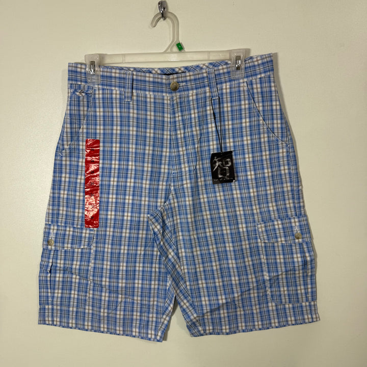 AGE OF WISDOM CHECKERED COTTON SHORT BRAND NEW