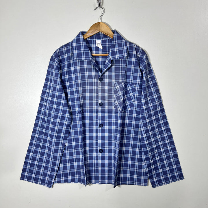 CLOTHING &CK COTTON CHECKERED NIGHT SUIT