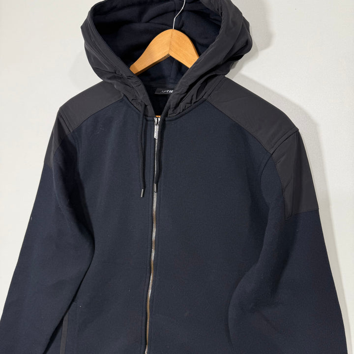 APT.9 MODERN FIT FLEECE JACKET BRAND NEW WITH HOOD BLACK COLOUR