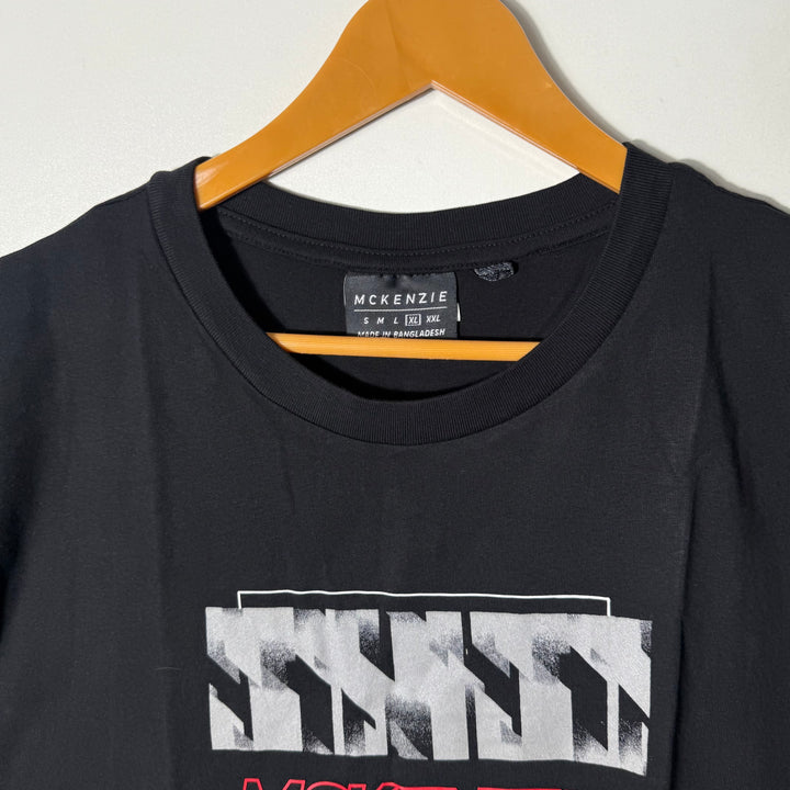 MCKENZIE COTTON TSHIRT BLACK COLOUR