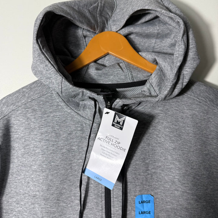 MEMBERS MARK TECH FLEECE JACKET BRAND NEW GREY COLOUR WITH STRETCH