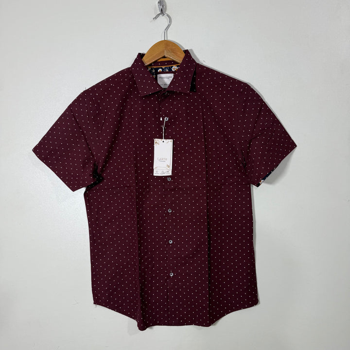 DENIM & FLOWER HALF SLEEVES COTTON SHIRT BRAND NEW