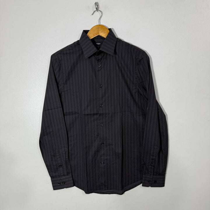 EXPRESS SLIM FIT PRINTED COTTON SHIRT