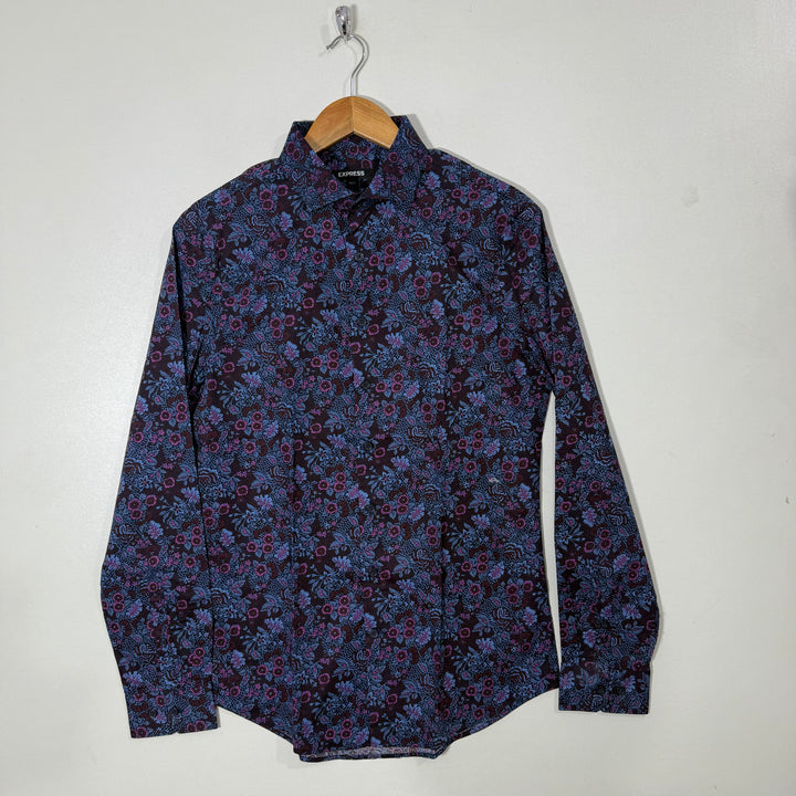 EXPRESS EXTRA SLIM FIT PRINTED SHIRT