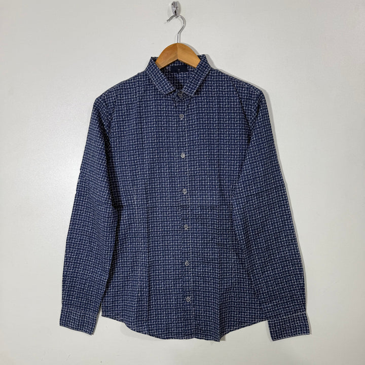 ARMANI JEANS PRINTED COTTON SHIRT