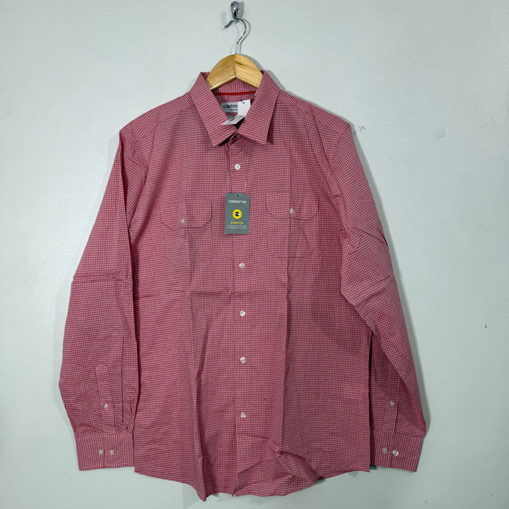 CLAIBORNE CHECKERED SHIRT BRAND NEW WITH STRETCH