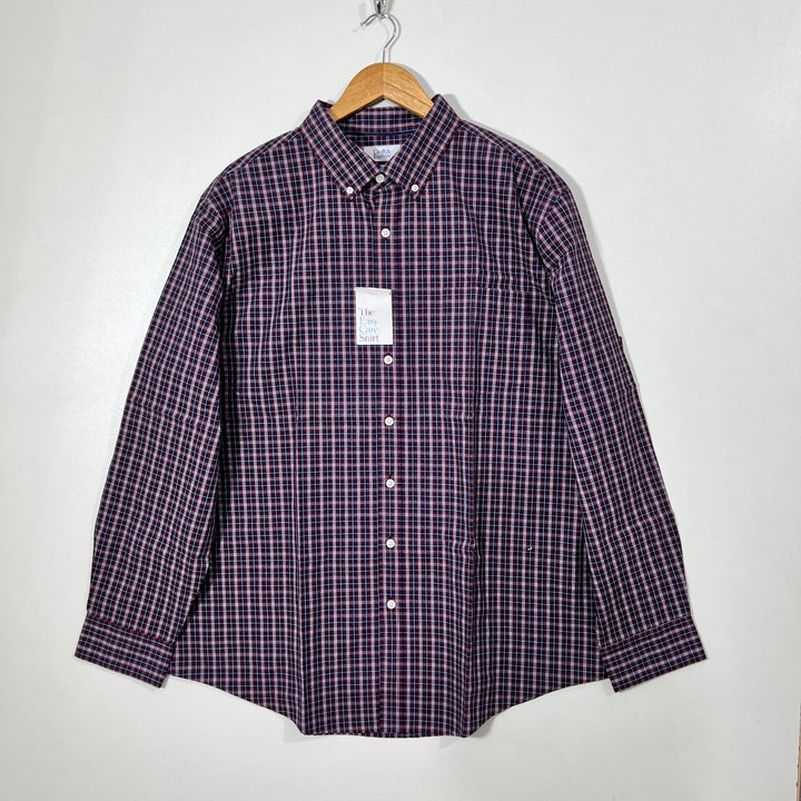 CROFT & BARROW EASY CARE BUTTON DOWN CHECKERED SHIRT BRAND NEW