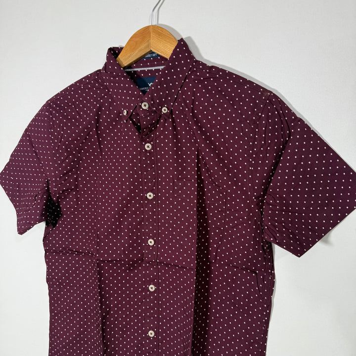 AMERICAN EAGLE SERIOUSLY SOFT BUTTON DOWN HALF SLEEVES SHIRT